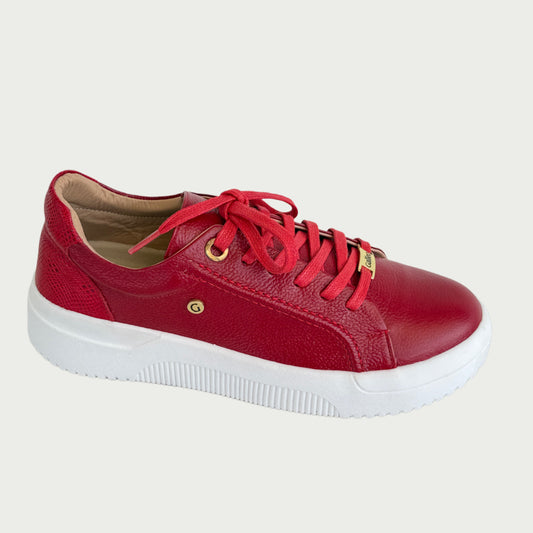 Tenis en cuero rojos Ref: T400NPR