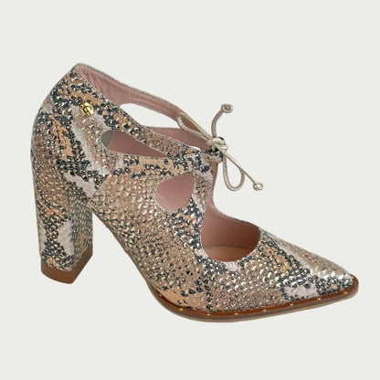Zapato piton x dorado Ref : 356NGM37