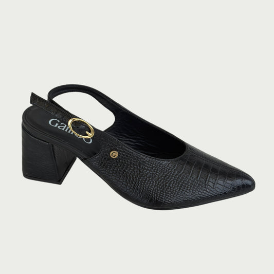 Zapatos en cuero negro Ref: 719WP
