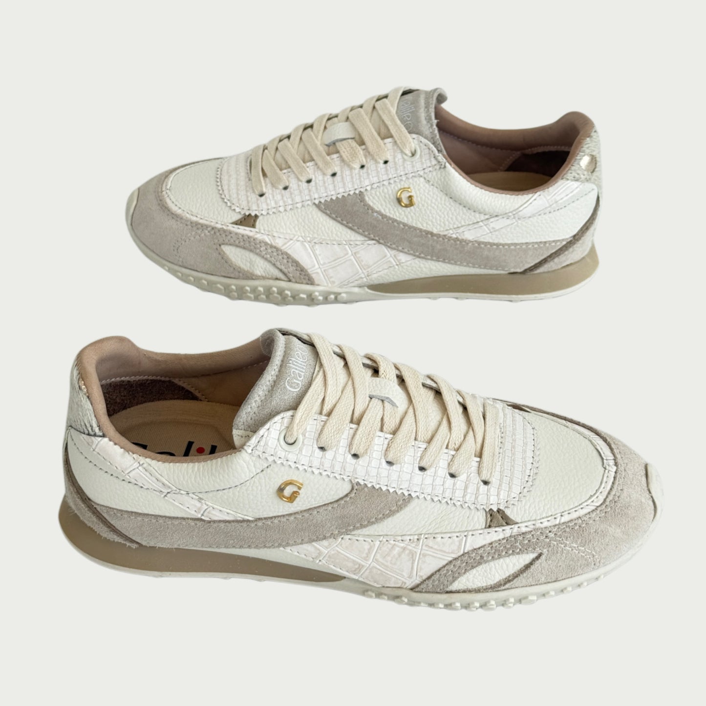 Tenis en cuero talco x arena Ref: URBANZPTA