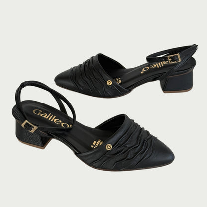 Zapatos en cuero negro Ref: PC-63