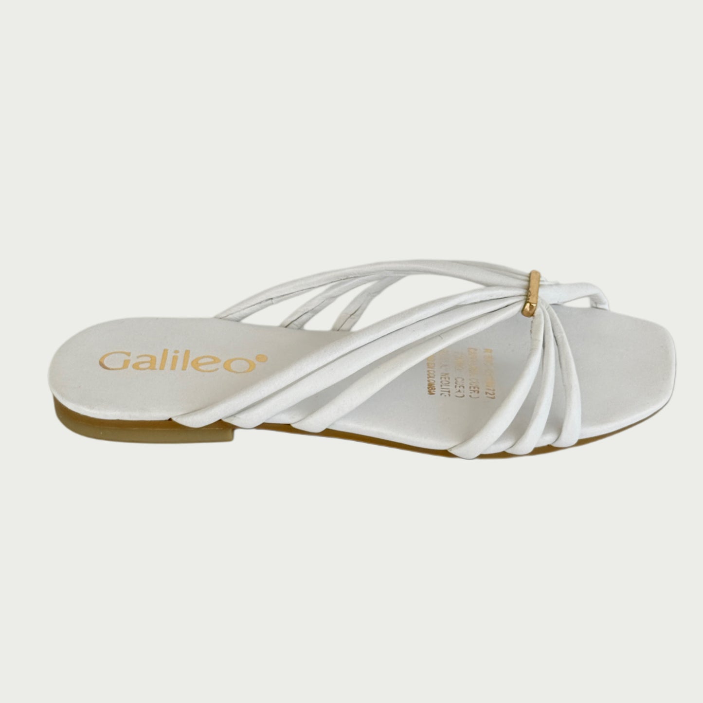 Sandalias en cuero blanco 7822NYB35