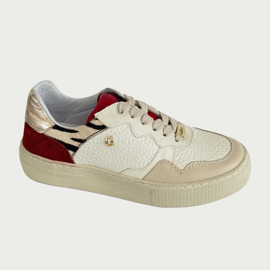 Tennis en cuero beige por vinotinto Ref: VIENNAMPT