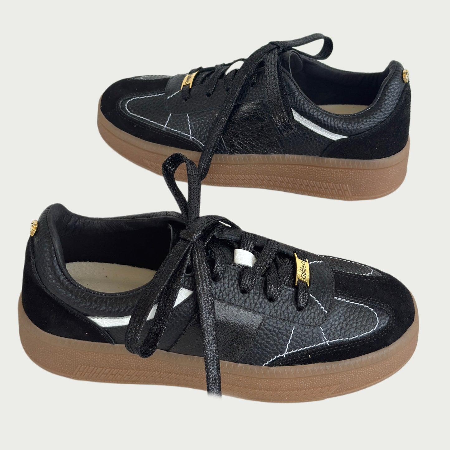 Tenis en cuero negro Ref: 704XPNG