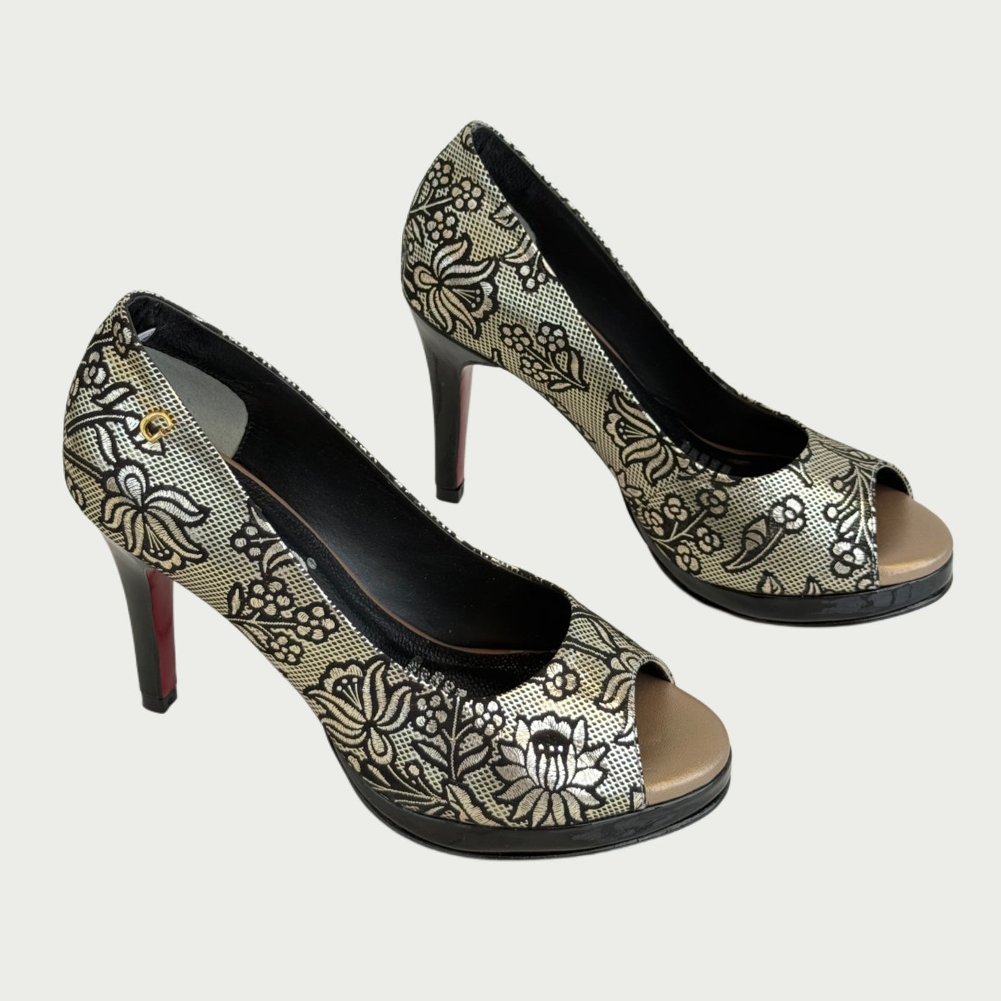 Zapatos en cuero despuntado negro x luna Ref: 6368WPLU