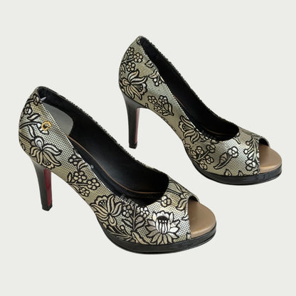 Zapatos en cuero despuntado negro x luna Ref: 6368WPLU