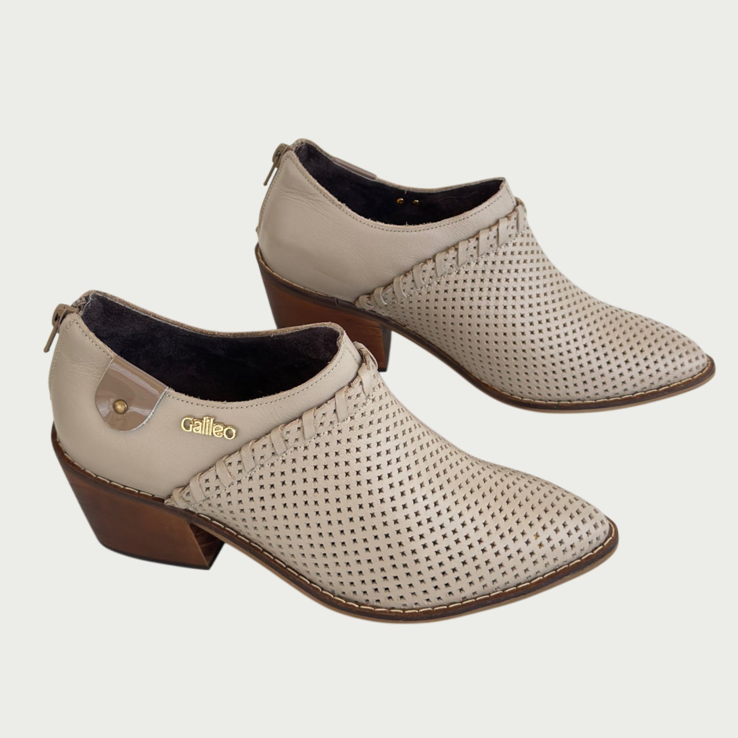 Botin en cuero beige Ref: GALIDZPBE