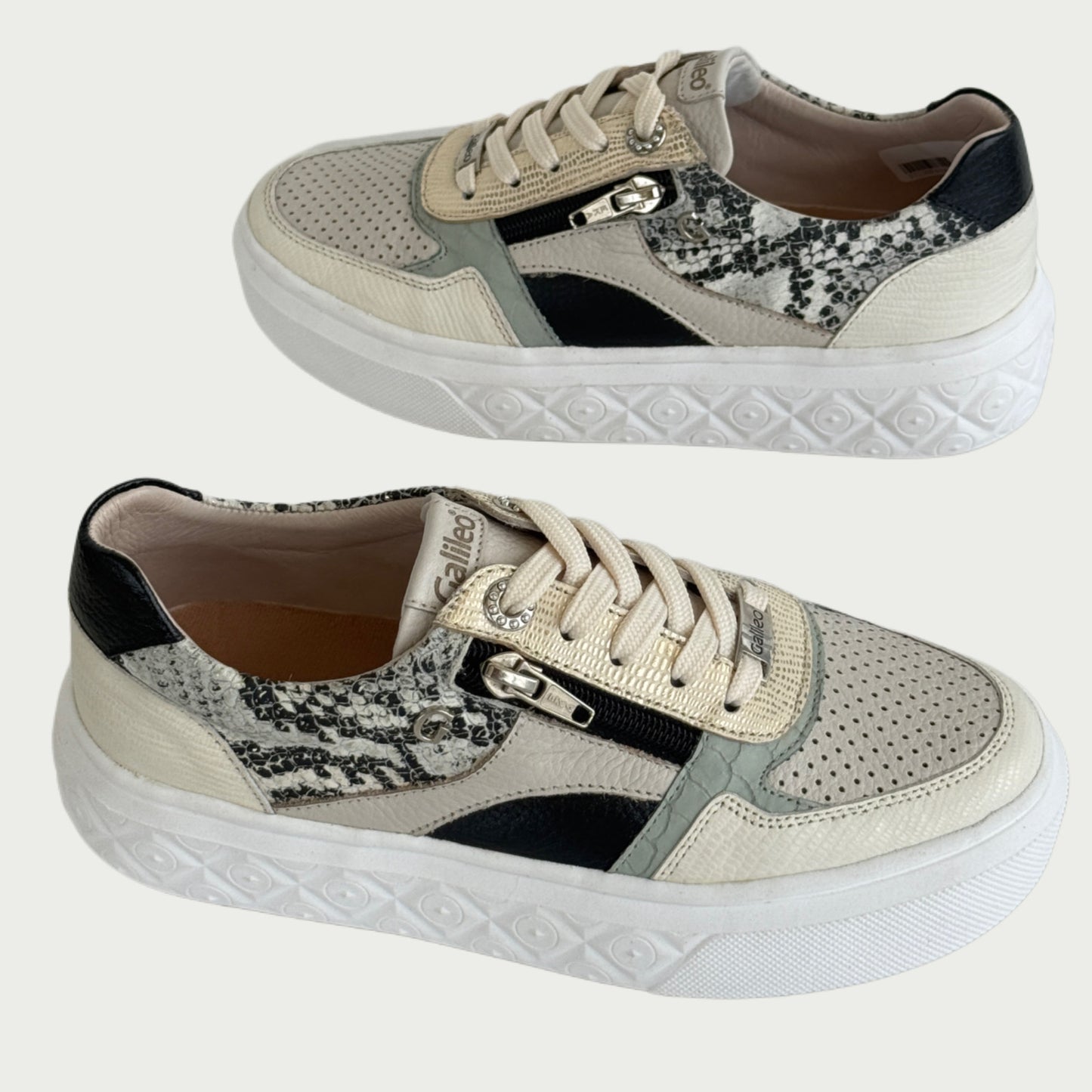 Tenis beige x verde Ref :SV23NPEG4