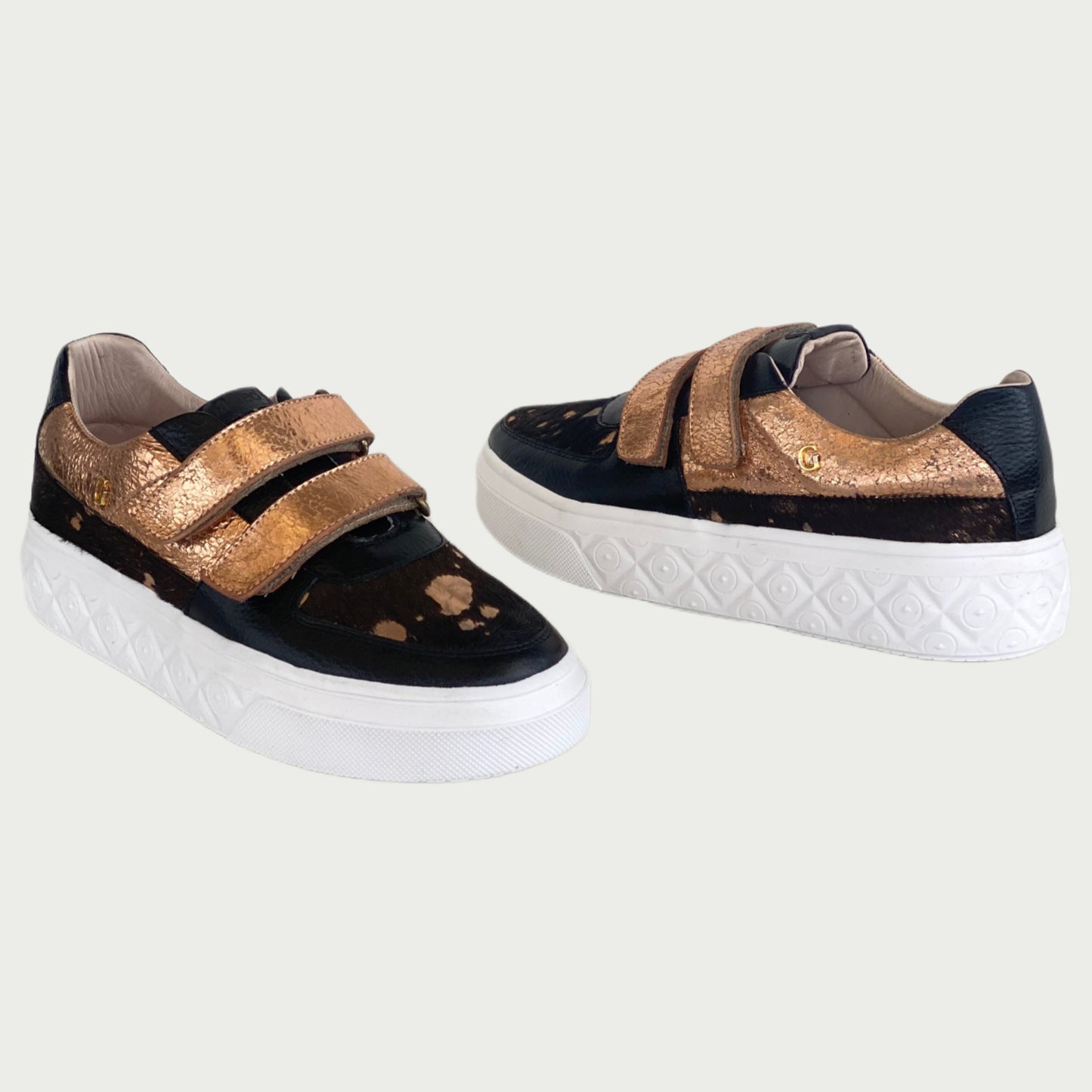Tennis cuero negro x rosa Rf SV20NPNOR