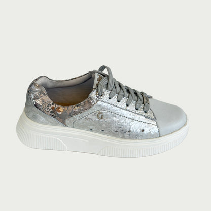 Tenis en cuero gris x folia Ref: SV15MPBP