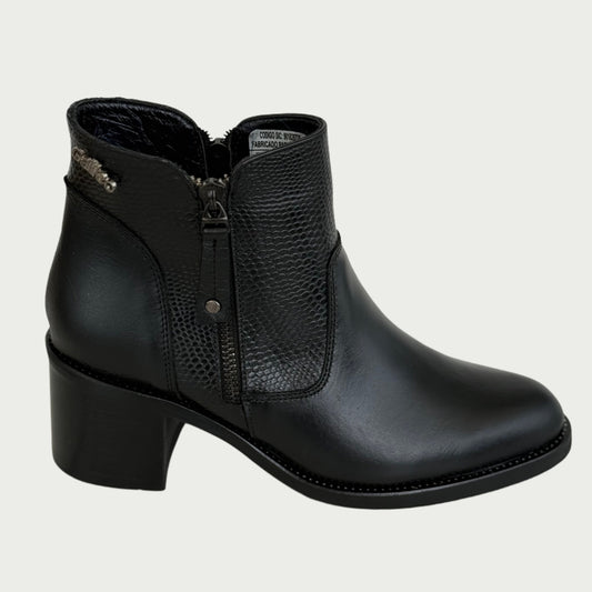 Botines en cuero negro Ref: 6450