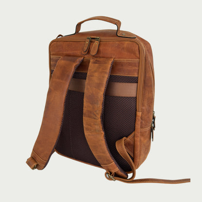 Morral en cuero vintage miel Ref: MO1054