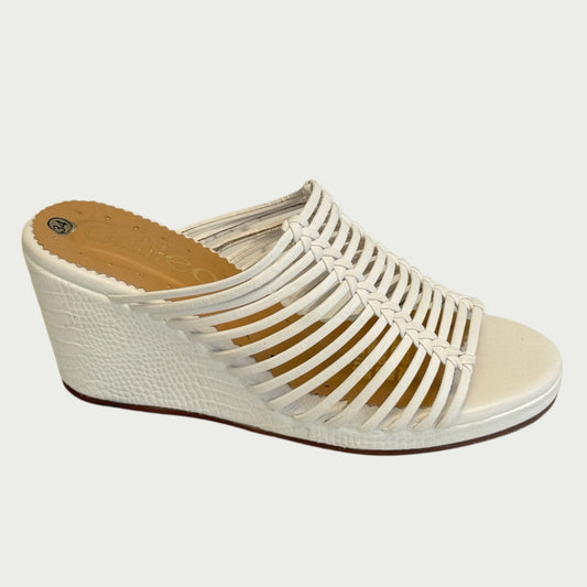 Sandalias blanca en cuero Ref: 9684MPBL4
