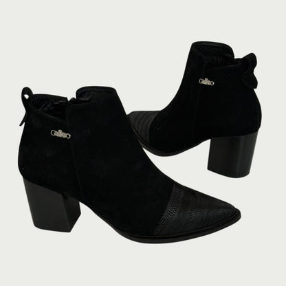 Botines en cuero negro Ref: MARIAAPNG