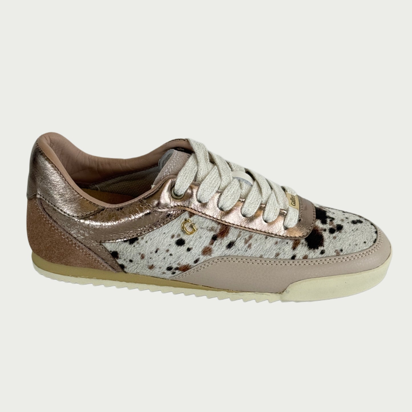 Tenis en cuero nude x animal print Ref: Ema