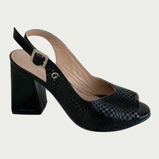 Sandalias en cuero negro Ref: 3182MPN35