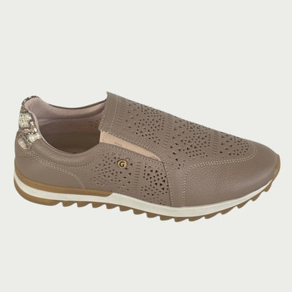 Tenis en cuero taupe Ref: T295WPTAU