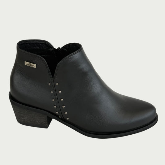 Botines en cuero negro Ref: RUBY