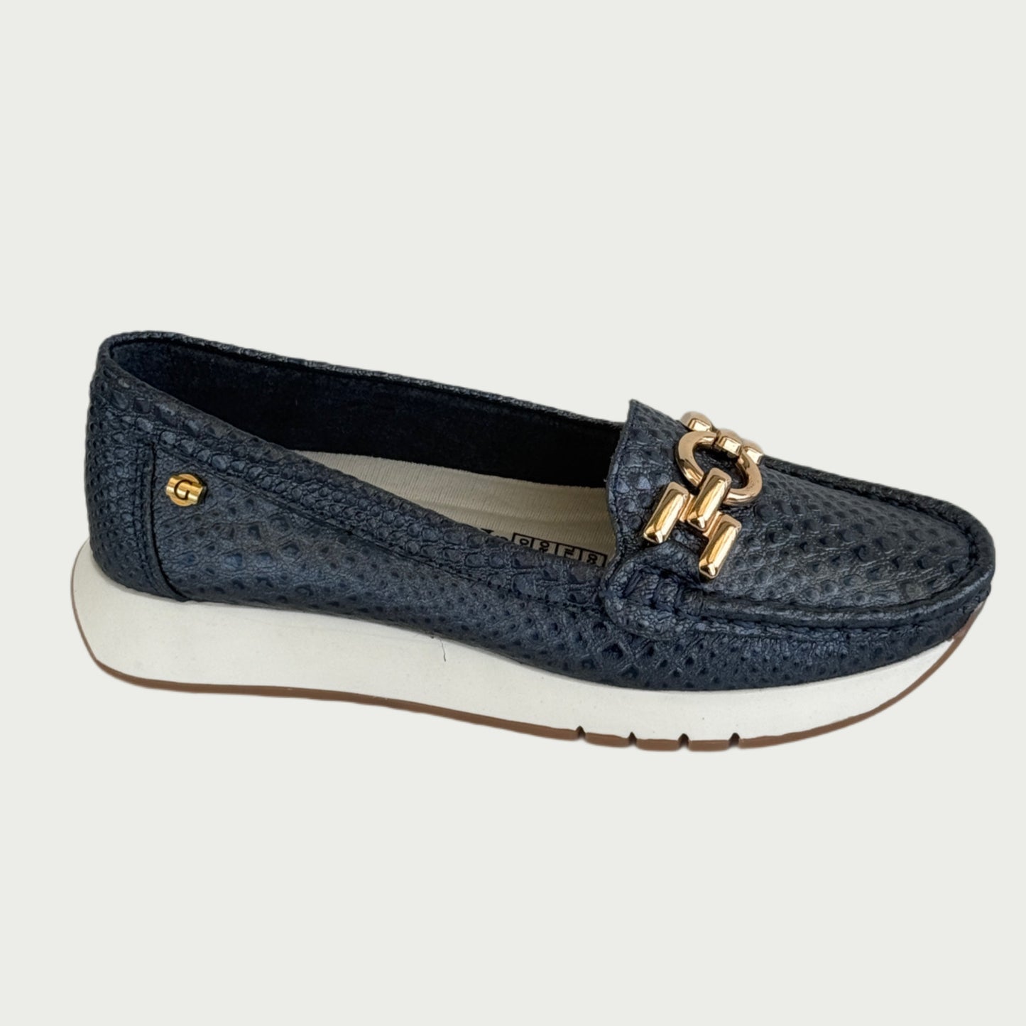 Mocasines en cuero azul Ref: TBXPAZUL5