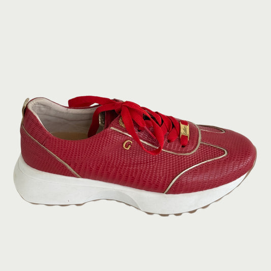Tenis en cuero rojo Ref: SD45NPR35