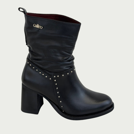 Botin en cuero negro Ref: 6476XP