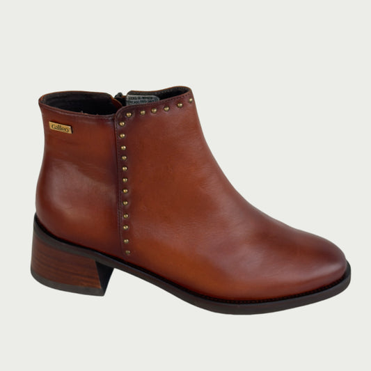 Botin en cuero color miel REF : 6486XPMI9