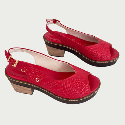 Sandalias en cuero rojo Ref: S-29ZPROJ