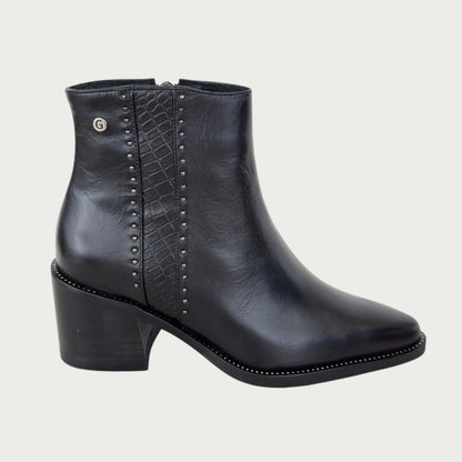Botines en cuero negro Ref: 6653ZPNG
