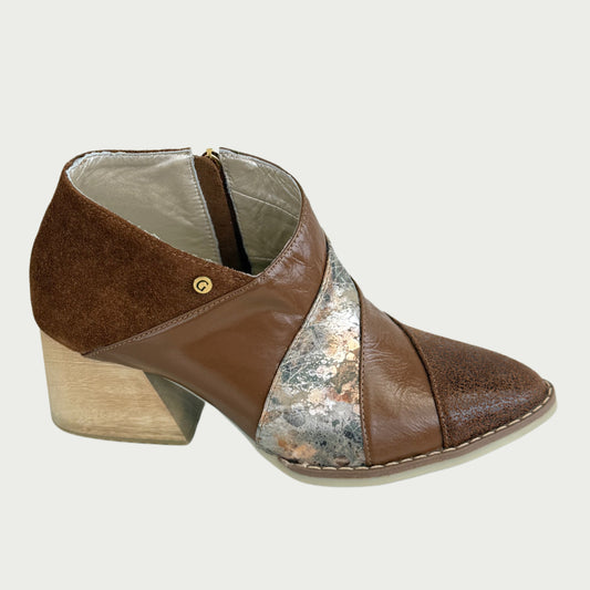 Botines en cuero miel Ref: B18XPMI