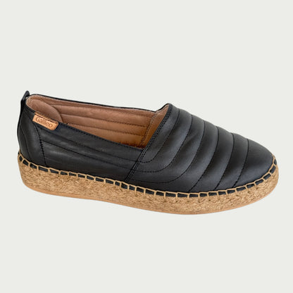 Espadrilas en cuero negro Ref: 4412ZPNG