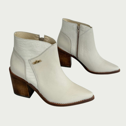 Bota en cuero talco x folia Ref: 1823ZPAR