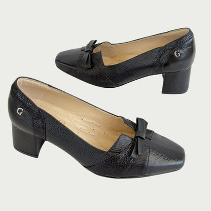 Zapatos en cuero negro x folia Ref: 2041ZPNG