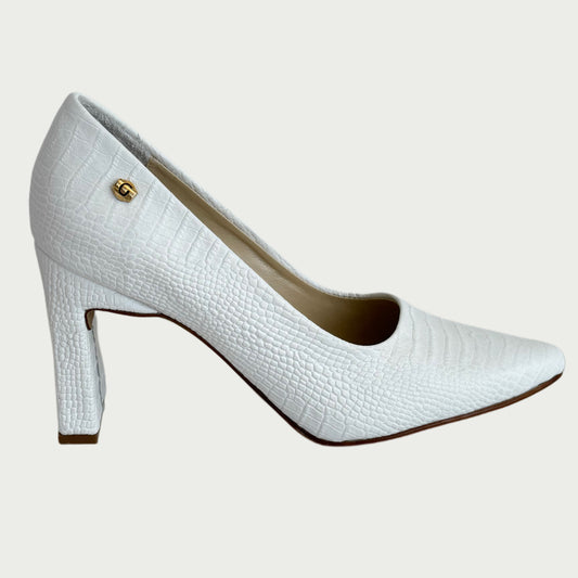 Tacones en cuero blanco Ref: 4750NGBL9