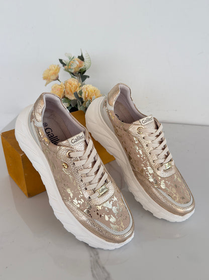 Tenis en cuero oro Ref: SD117WPOR9