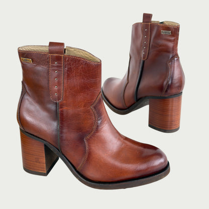Botines en cuero miel Ref: 6333NPMI9