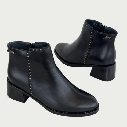 Botin en cuero negro Ref: 6486XPNG