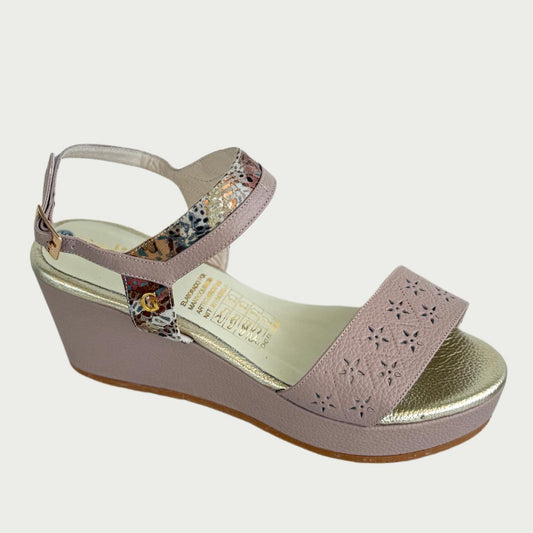 Sandalias en cuero nude Ref: PN820XNU