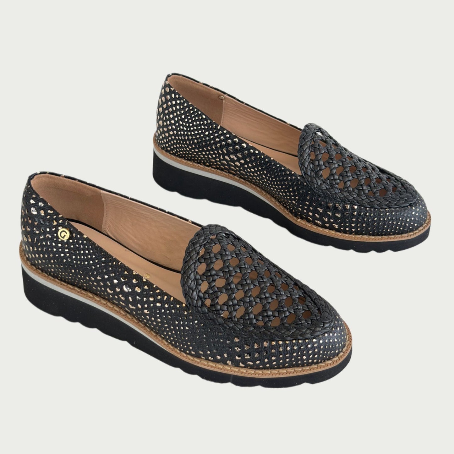 Mocasines en cuero negro x folia Ref: 084XPNGR