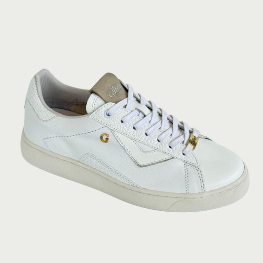 Tennis en cuero blanco x texturas Ref: LUCIAXPB