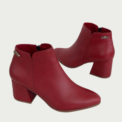 Botines en cuero rojo Ref: 6124XPRJ