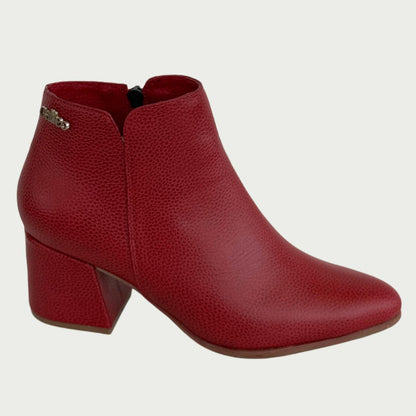 Botines en cuero rojo Ref: 6124XPRJ