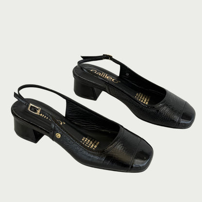 Zapatos en cuero negro Ref: PC67XPNG