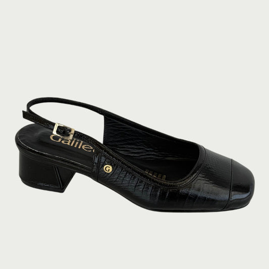 Zapatos en cuero negro Ref: PC67XPNG