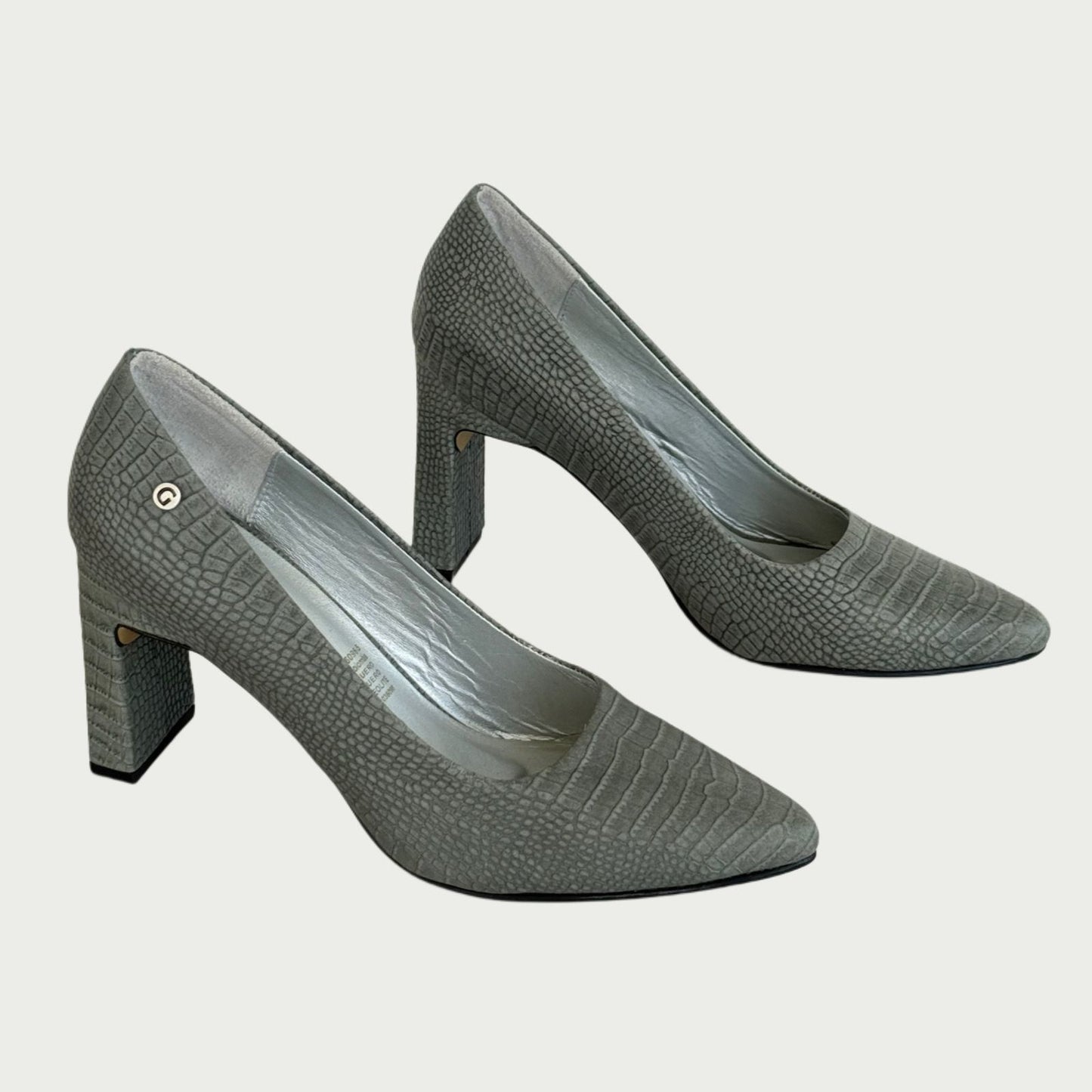 Zapatos en cuero stilettos gris niebla Ref: 4750MPGR