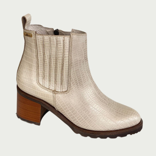 Botines en cuero beige Ref: 6268NPTA