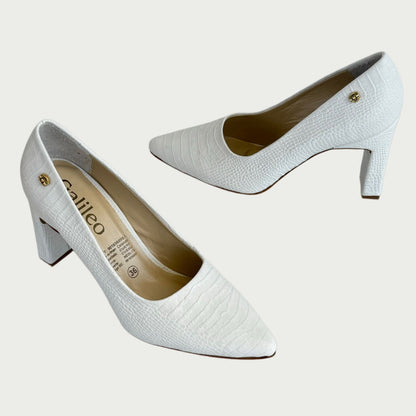 Zapatos en cuero blanco Ref: 4750NGBL