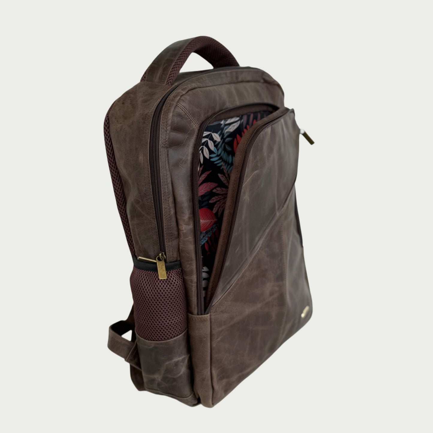 Morral en cuero cafe vintage Ref: R1021XPCA