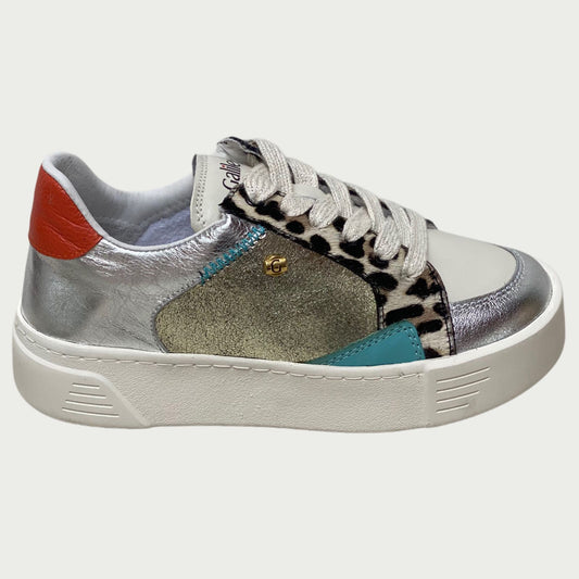 Tennis en cuero animal print x multicolor Ref: LUNAMPLA4