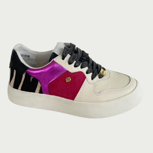 Tennis en cuero zebra x fucsia Ref: GRECIANGH4