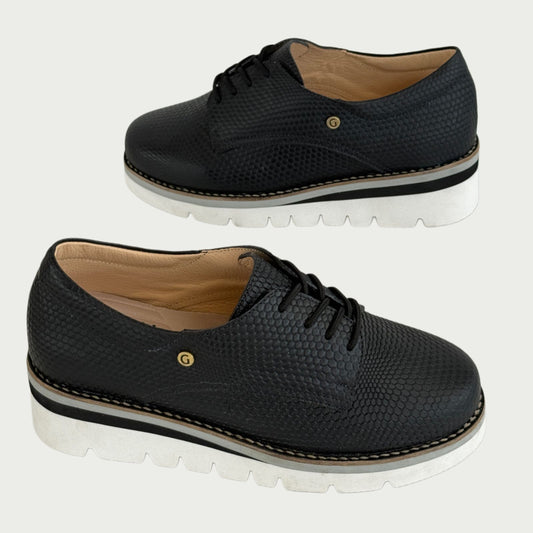 Bolichero en cuero negro Ref: 1203XPNG6